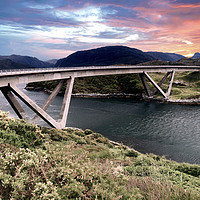Buy canvas prints of Kylesku Bridge by jim scotland fine art
