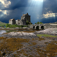 Buy canvas prints of Eilean Donan Castle by jim scotland fine art