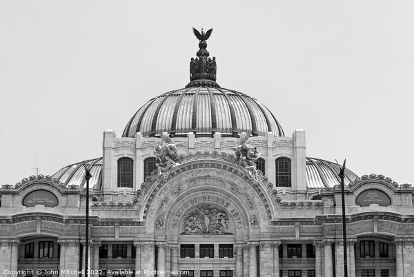 Mexico City Palace of Fine Arts Picture Board by John Mitchell