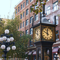 Buy canvas prints of Vancouver Gastown Steam Clock by John Mitchell
