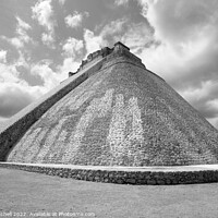 Buy canvas prints of Pyramid of the Magician Uxmal Mexico by John Mitchell