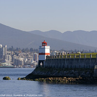 Buy canvas prints of Brockton Point Lighthouse Vancouver by John Mitchell