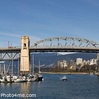 Buy canvas prints of False Creek Panorama Vancouver by John Mitchell
