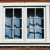 Buy canvas prints of Window in a Rustic Wooden Cottage  by John Mitchell