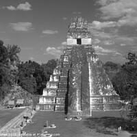 Buy canvas prints of Temple of Grand Jaguar Tikal Guatemala by John Mitchell