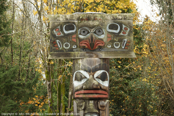 Haida Nation Mortuary Pole Picture Board by John Mitchell