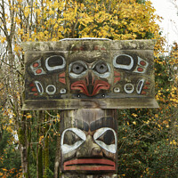 Buy canvas prints of Haida Nation Mortuary Pole by John Mitchell