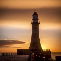 Buy canvas prints of  Roker Lighthouse by Kev Alderson