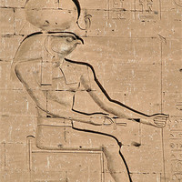 Buy canvas prints of Horus god hieroglyph 2 by Ruth Hallam