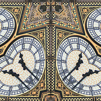 Buy canvas prints of Big Ben Abstract by Ruth Hallam