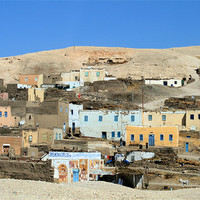 Buy canvas prints of Egyptian village by Ruth Hallam