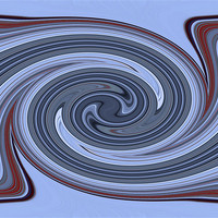 Buy canvas prints of Stripe abstract swirl by Ruth Hallam