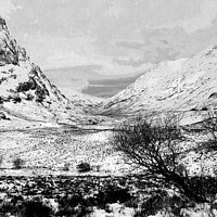 Buy canvas prints of glencoe in the snow by dale rys (LP)