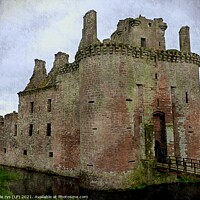 Buy canvas prints of Caerlaverock Castle by dale rys (LP)
