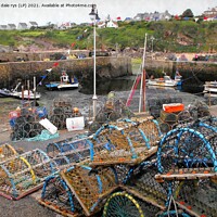 Buy canvas prints of crail harbor by dale rys (LP)