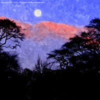 Buy canvas prints of moody moon  by dale rys (LP)