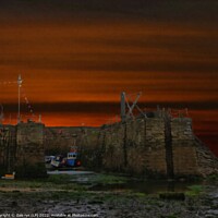 Buy canvas prints of crail harbor sunset by dale rys (LP)