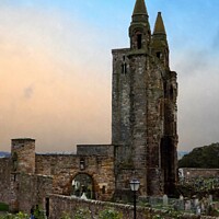 Buy canvas prints of st. andrews cathedral  saint andrews  by dale rys (LP)