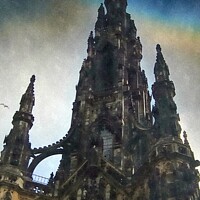 Buy canvas prints of sir walter scott monument by dale rys (LP)