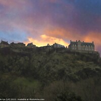 Buy canvas prints of edinburgh castle sunset by dale rys (LP)
