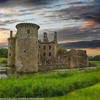 Buy canvas prints of caerlaverock castle by dale rys (LP)