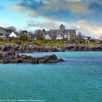 Buy canvas prints of IONA ABBEY argyll and bute by dale rys (LP)