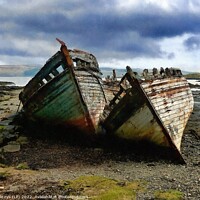 Buy canvas prints of 3 wrecks isle of mull or the 3 ladies by dale rys (LP)