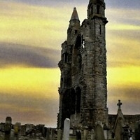 Buy canvas prints of st. andrews cathedral saint andrews by dale rys (LP)