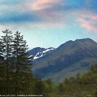 Buy canvas prints of 5 SISTERS -kintail-scotland     by dale rys (LP)