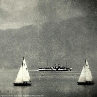 Buy canvas prints of the Waverley black and white argyll and bute by dale rys (LP)