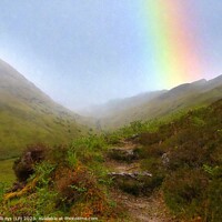 Buy canvas prints of highland rainbow - WILD HIGHLANDS / 5 SISTERS -kin by dale rys (LP)