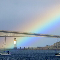 Buy canvas prints of skye bridge rainbow by dale rys (LP)