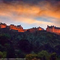 Buy canvas prints of Serene Castle Amidst Clouded Skies Edinburgh castl by dale rys (LP)