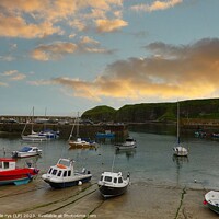 Buy canvas prints of STONEHAVEN HARBOR SUNSET by dale rys (LP)