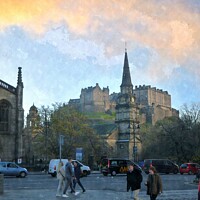 Buy canvas prints of Edinburgh city life by dale rys (LP)