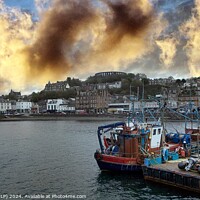Buy canvas prints of OBAN MORNING GLORY HARBOR SCOTLAND by dale rys (LP)