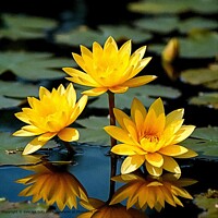 TRAVEL WATER LILIES CALM SCENIC