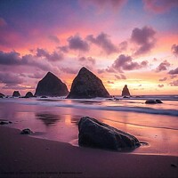 TRAVEL NATURE ROCKS WATER CALM SEA COAST  