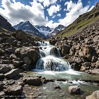 TRAVEL EUROPE ROCKS WATER SKY WATERFALL