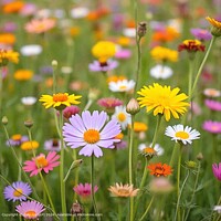 NATURE PLANT Field VIEW FLOWERS COLORFUL BRIGHT