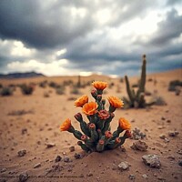 SAND NATURE PLANTS FLOWERING CACTUS