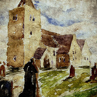 Buy canvas prints of ol aberlady church by dale rys (LP)