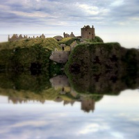 Buy canvas prints of dunnottar reflection by dale rys (LP)