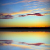 Buy canvas prints of reflective sunset by dale rys (LP)