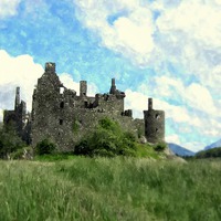 Buy canvas prints of kilchurn castle by dale rys (LP)