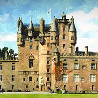 Buy canvas prints of  glamis castle by dale rys (LP)