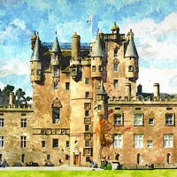 Buy canvas prints of  glamis castle by dale rys (LP)