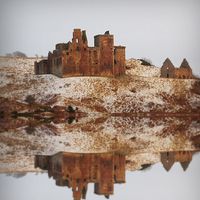 Buy canvas prints of  winter crichton castle by dale rys (LP)