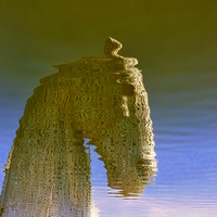 Buy canvas prints of  kelpies reflection by dale rys (LP)