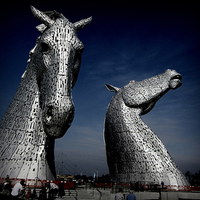 Buy canvas prints of  down at the kelpies   by dale rys (LP)